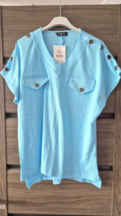 Elite bluzka prążek roz uniwersalny M L XL nowa