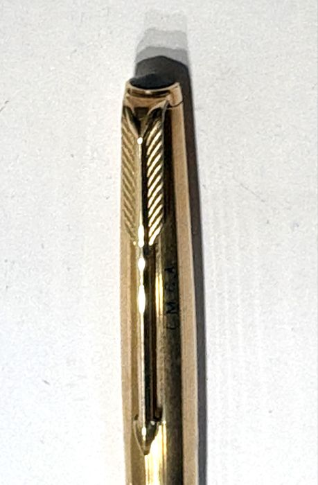 Fantástica caneta lapiseira PARKER 61-65 vintage com plaque de ouro