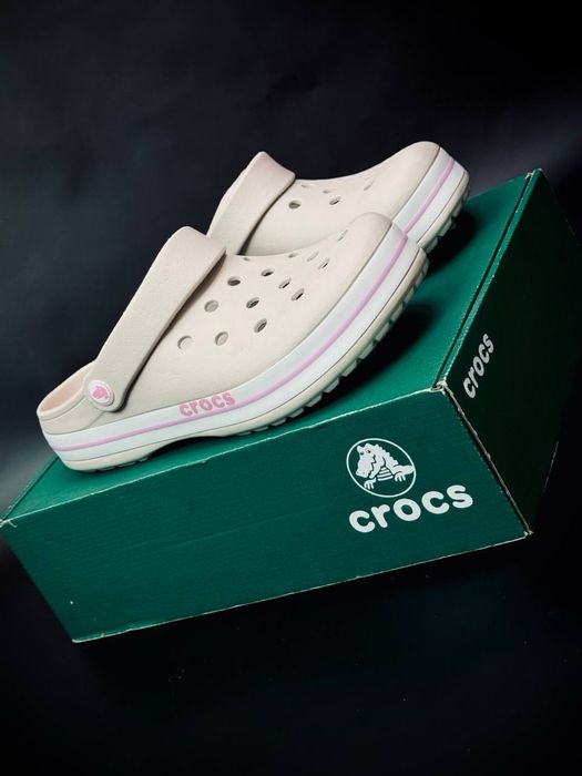 Crocs Крокс кроксы Новинка  Хит этого лета ! Женские стильные кроксы !! Crocs Bayaband женские ! Топ качество ! Шлепанцы женские ! Кроксы повседневные