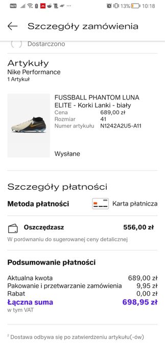Jak nowe korki rozmiar 41 Nike Phantom Luna II Elite FG model FJ2572-100