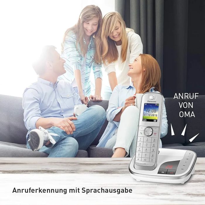 Цифровий телефон Panasonic KX-TG322 з двома трубками