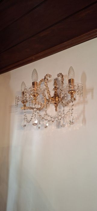 Candeeiros de Cristal c/ apliques