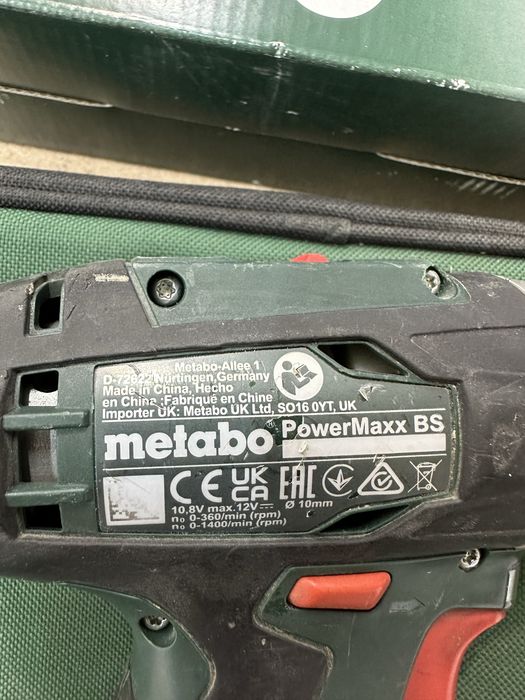 Шуруповерт Metabo PowerMaxx Bs 12v 2.0Аh