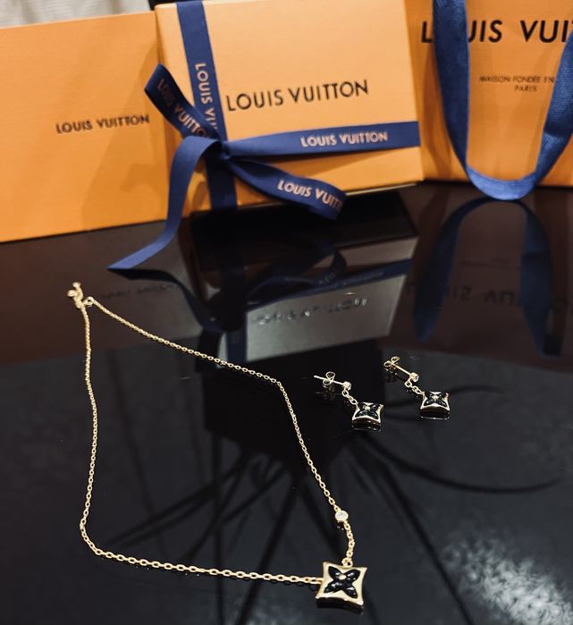 Louis Vuitton серьги оригинал, Louis Vuitton колье оригинал