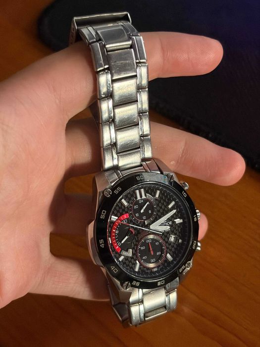 часы касио едифайс годинник casio edifice classic carbon