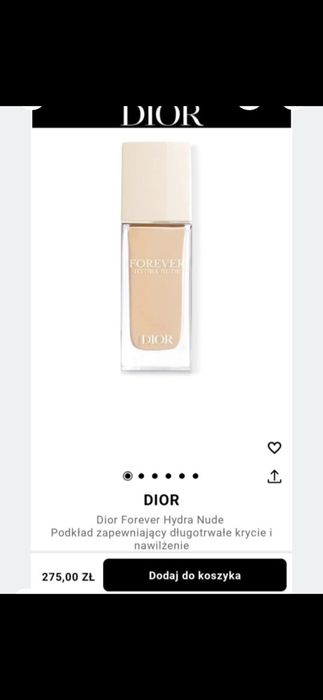Trwały podkład Dior forever hydra nude 3N