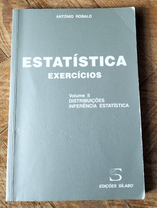 Livro "Estatística - Volume II - exercícios" Sílabo 5 edição