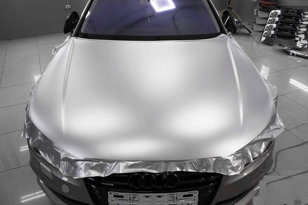 Folia Okleina Chrom Mat Srebrna Szara Perła Satyna Na Metry