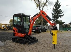 Minikoparka usługi,wynajem,Tanio,wykopy,przyłącza,Młot