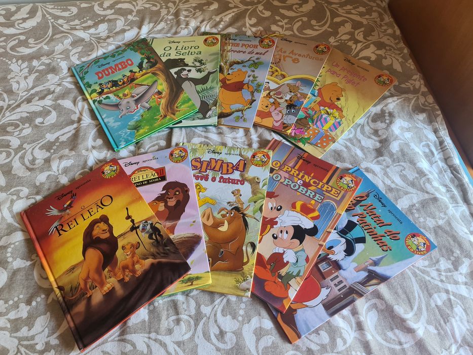 Livros Disney em estantes