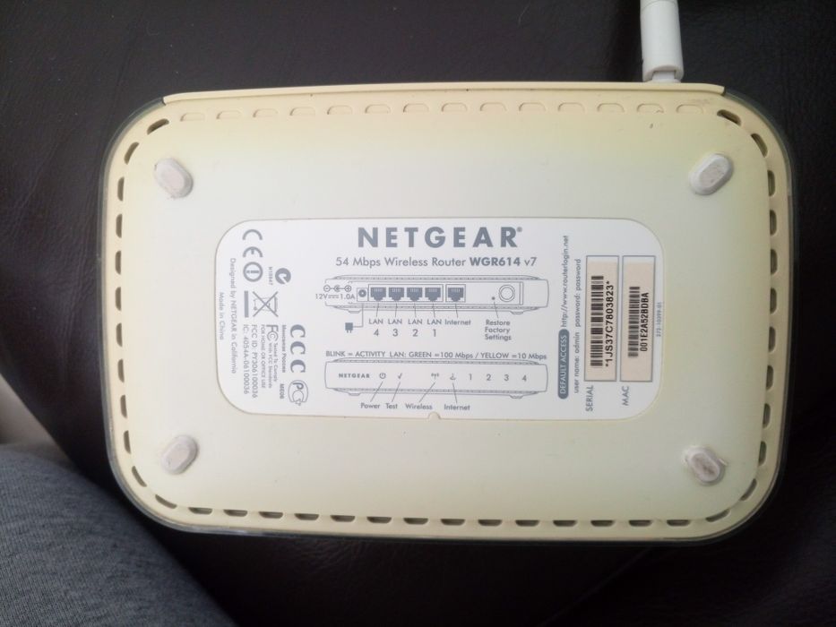 Ruter Netgear 54 Mbps Wireless Router WGR 614  v7