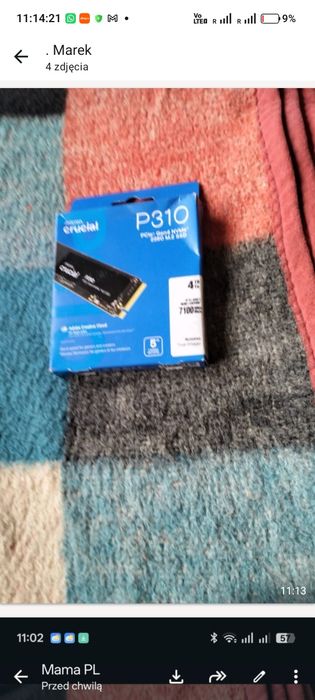 Dysk SSD 4T nowy curti