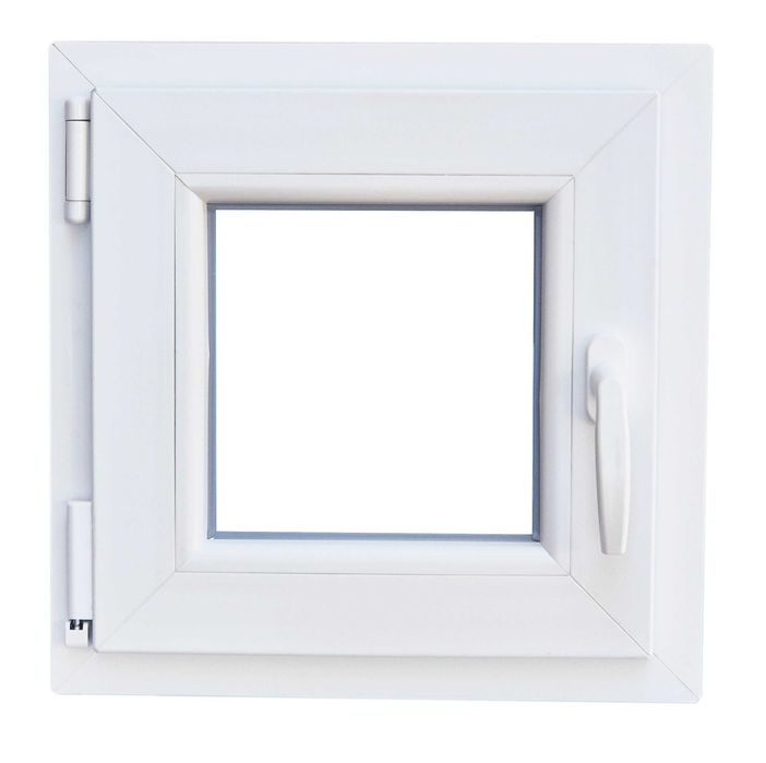 Okno 45x45 cm LEWE Domowe Piwniczne Garażowe Nowe Białe - Od Ręki WYSYŁKA GRATIS