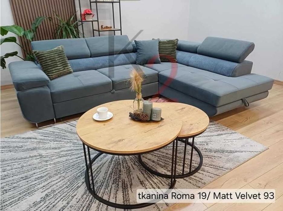 Narożnik  Kanapa Sofa Rogówka Łóżko OD RĘKI z funkcją spania +GRATIS