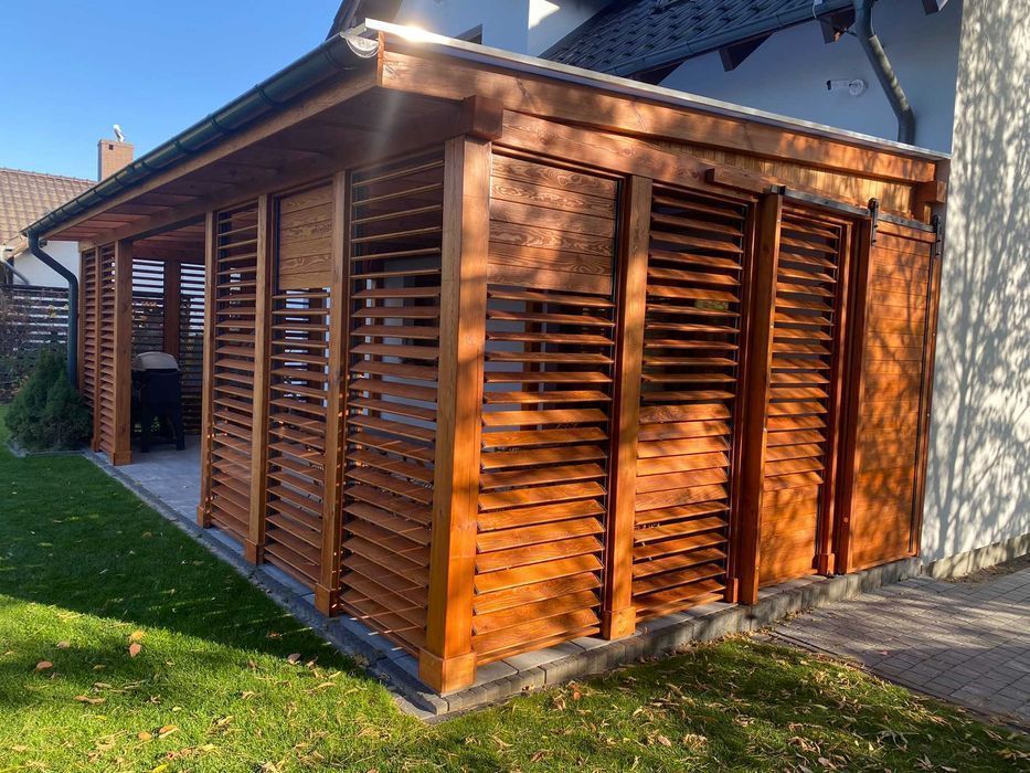 System ruchomych żaluzji ruchome deseczki SHUTTERS sosna AB 20x95 mm