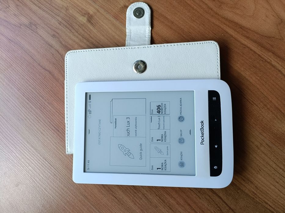 Czytnik książek e-book PocketBook Touch Lux 3 8GB 6" Smartlight + etui
