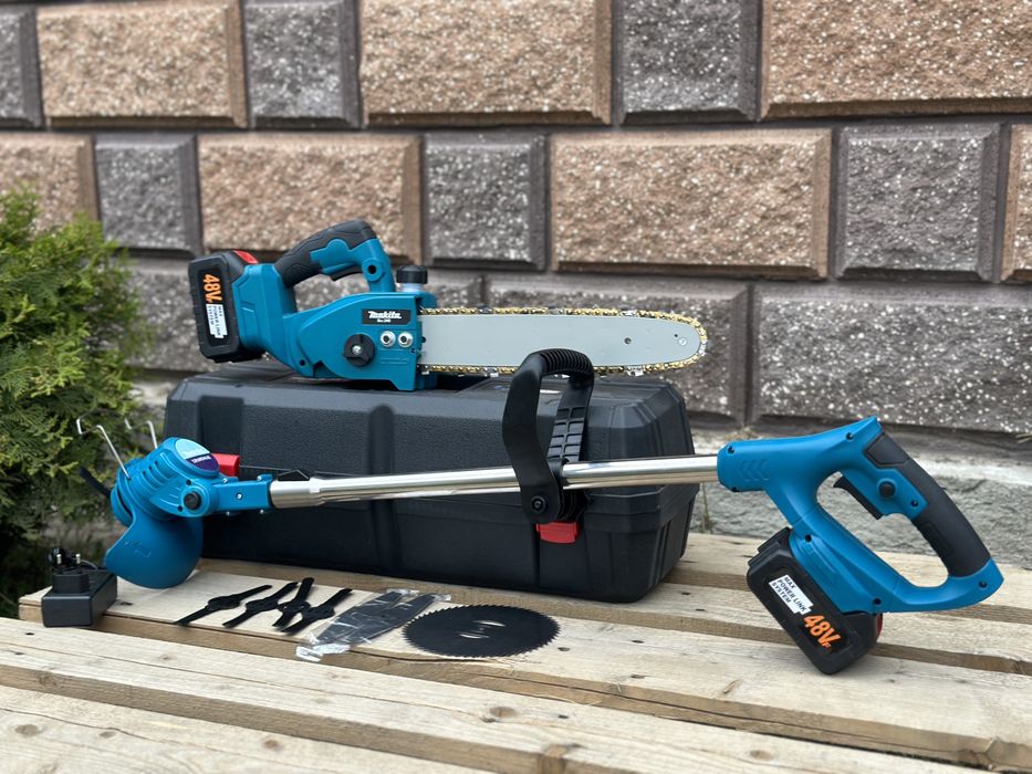 Акумуляторний садовий набір Makita Пилка Duc 240 + тример Ur100Dwae