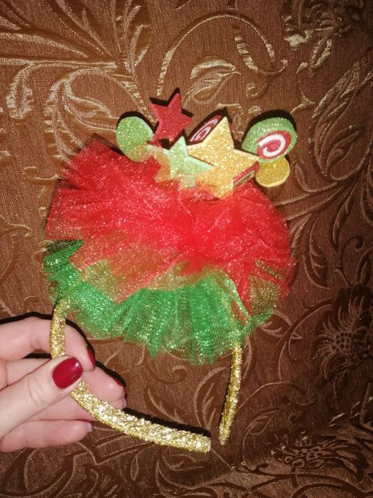 Новорічний обруч цукерка