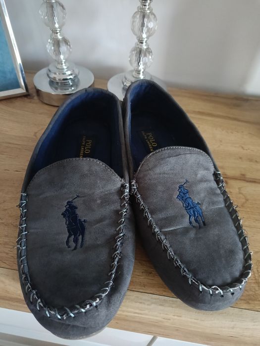 Mokasyny Polo Ralph Lauren 46 ocieplane szare