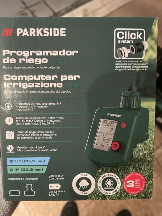 Programador de rega Novo