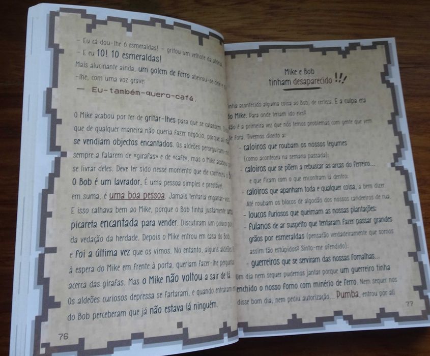 Diário de um Aldeão Caloiro de Cube Kid / Minecraft