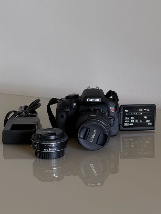 Canon Rebel T6i (EOS 750D) + 2 Lentes + Cartão 32GB