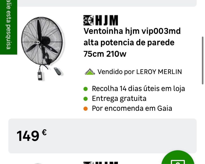 Vantoinha Alta Potência