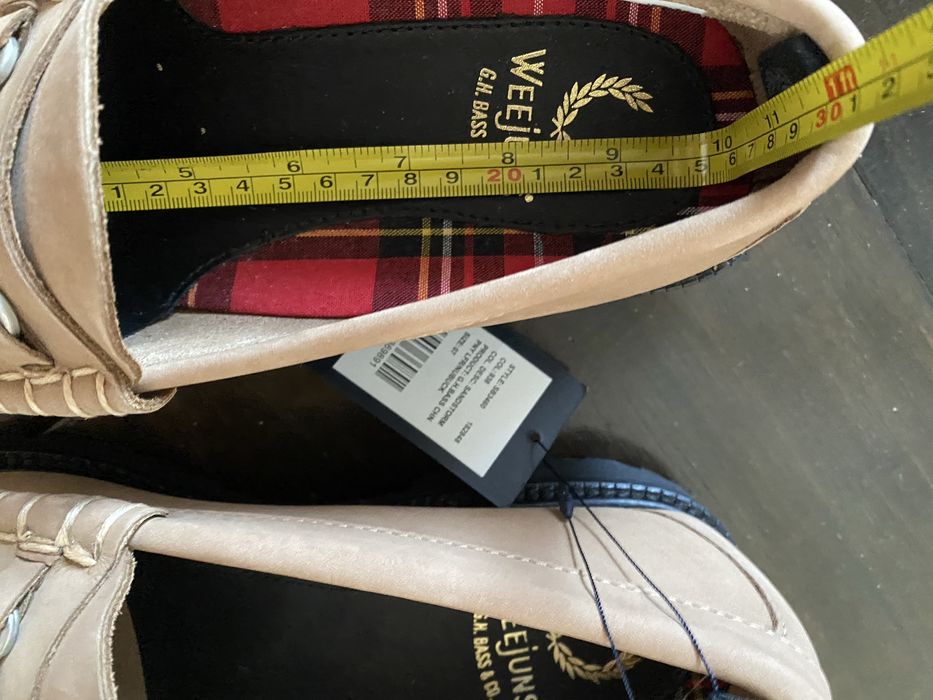 Fred Perry x GH Bass Weejuns Leather Loafer EU41 $240 лофери топсайдери
