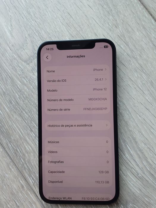 iPhone 12 128GB black sem único risco