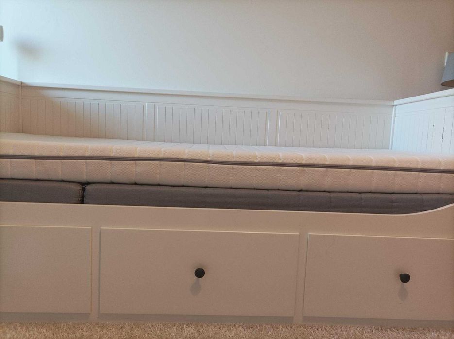 Cama Individual / Dupla com Colchões e 3 Gavetas