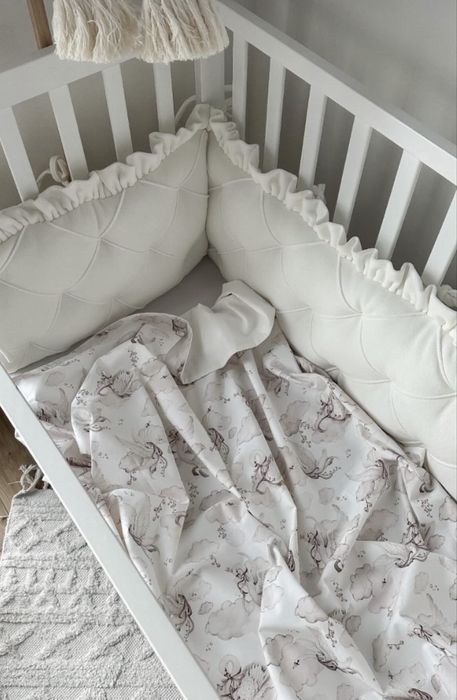 Бортики у ліжечко велюр