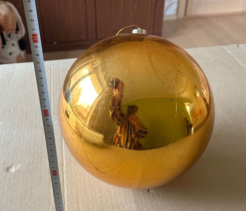 Большие новогодние шары, винтаж
