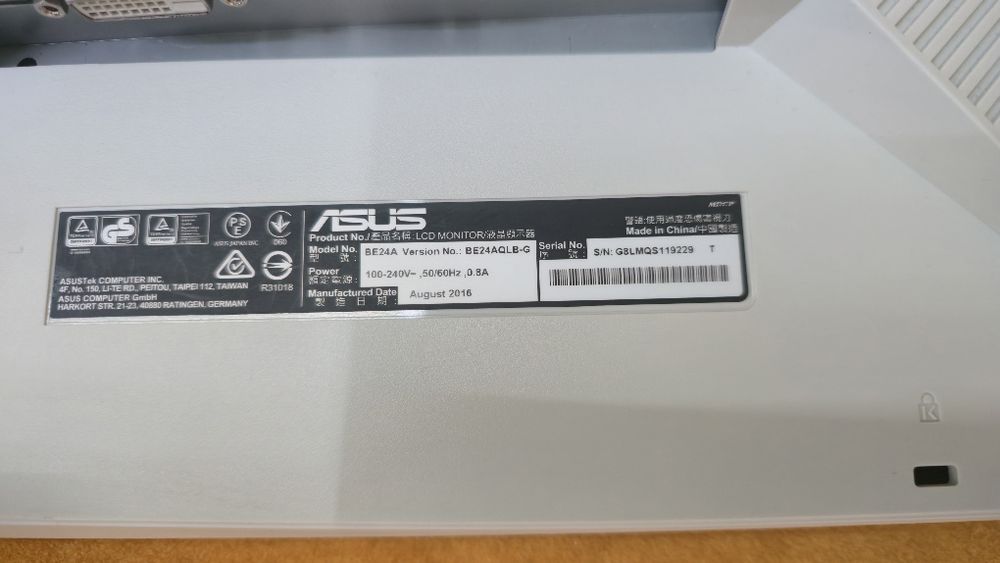 Monitor ASUS BE24AQLB-G  24 cale - super stan
