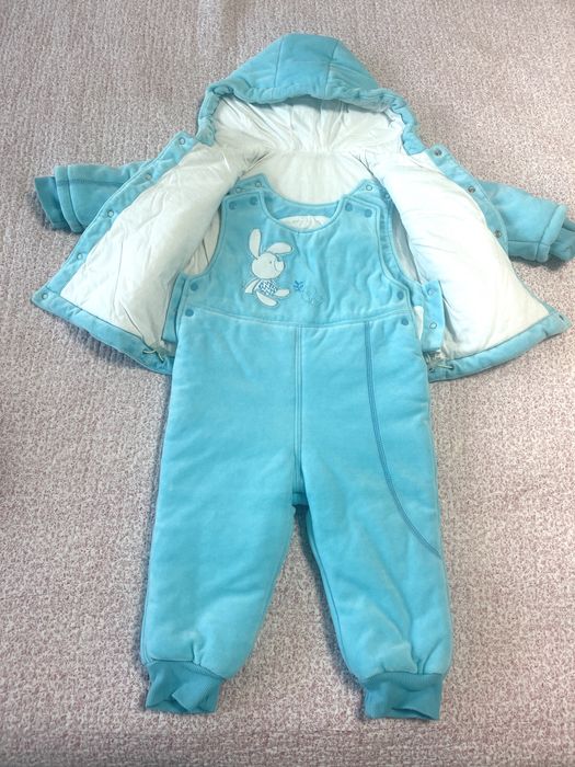 Дитячий теплий велюровий костюм