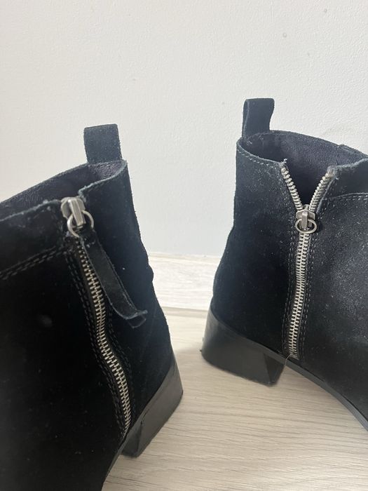 Zamszowe botki sztyblety Zara 40