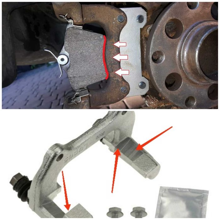 KB-R-0107 Adaptery 302mm 302 fwd Passat B5 A6 C5 A4 b5 100  Superb Audi swap bbk big br