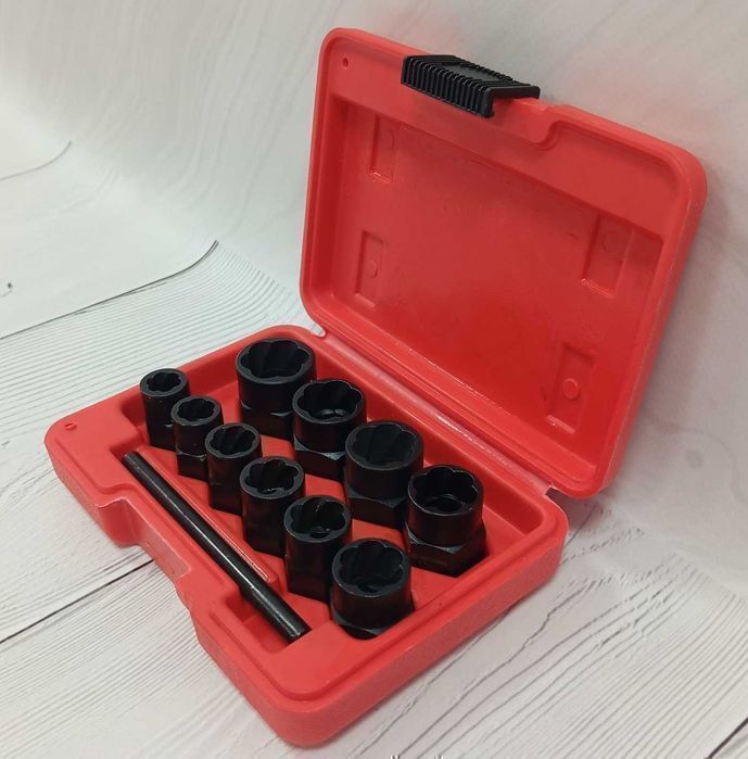 Набор экстракторов удлиненных для болтов и гаек,  INTERTOOL SD-8008