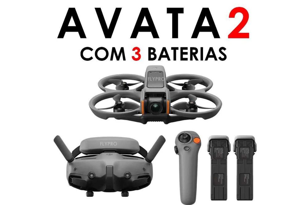 DJI Avata 2 Fly More Combo – Como Novo, 3 Baterias