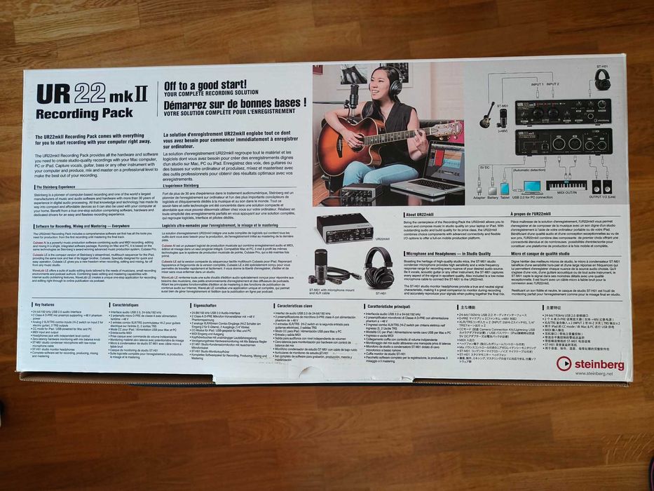 Steinberg UR22 mkII Pacote completo | Como Novo