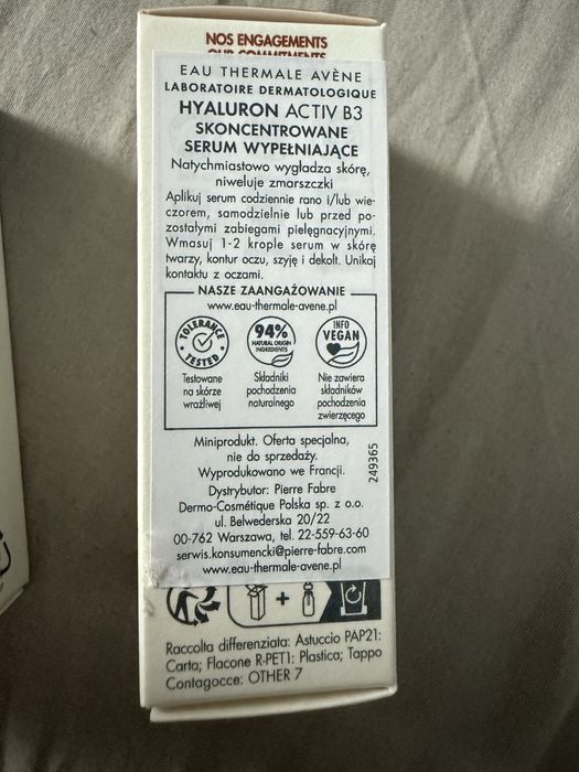 Avene Hyaluron Activ B3 serum