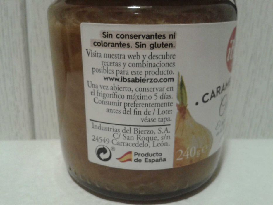 IBSA oryginalna hiszpańska CEBULA KARMELIZOWANA 240g bez glutenu