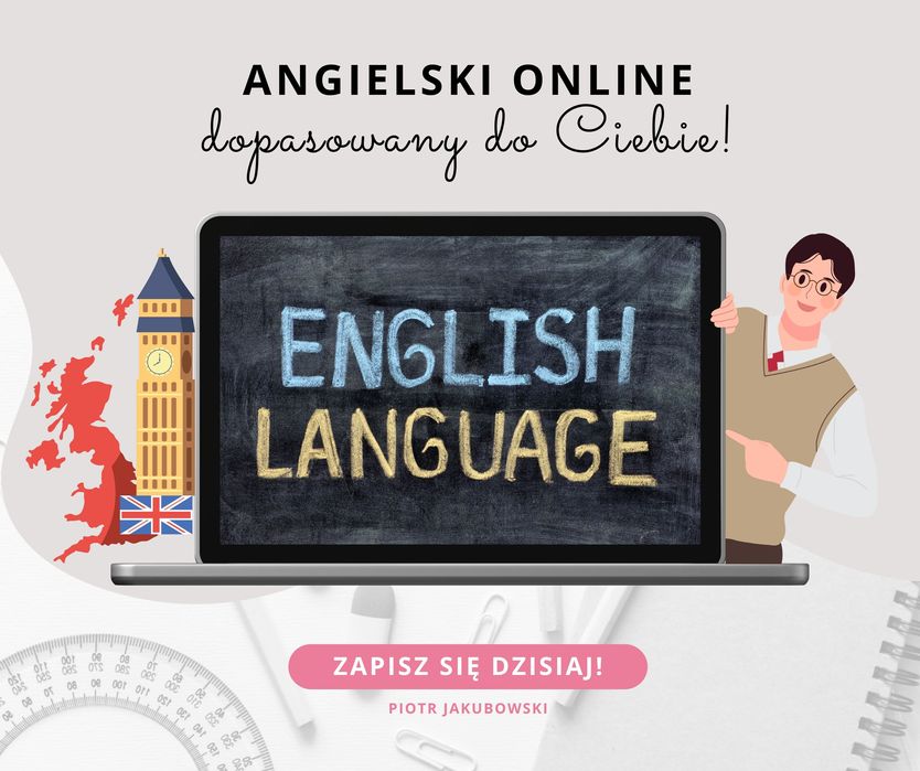 Korepetycje język Angielski ONLINE, cała Polska.