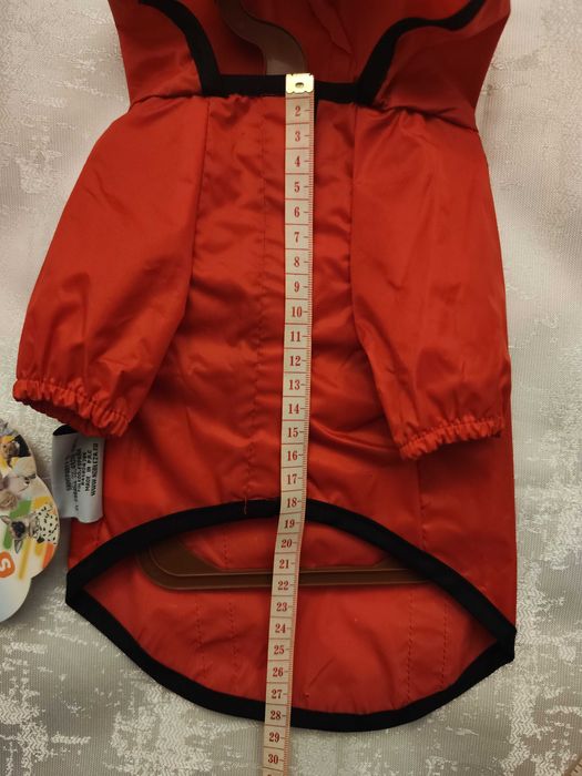 Capa de chuva vermelho para Cão - size S - novo