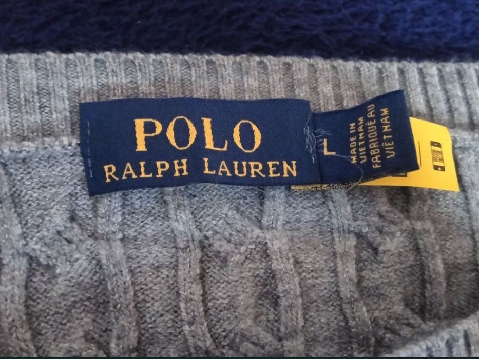Szary Sweter Ralph Lauren