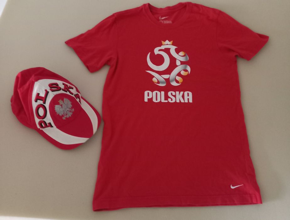 Koszulka i czapka kibica z orłem patriotyczna M