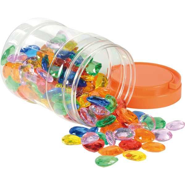 Sensoryczne Kamienie klejnoty akrylowe kryształki 144 szt