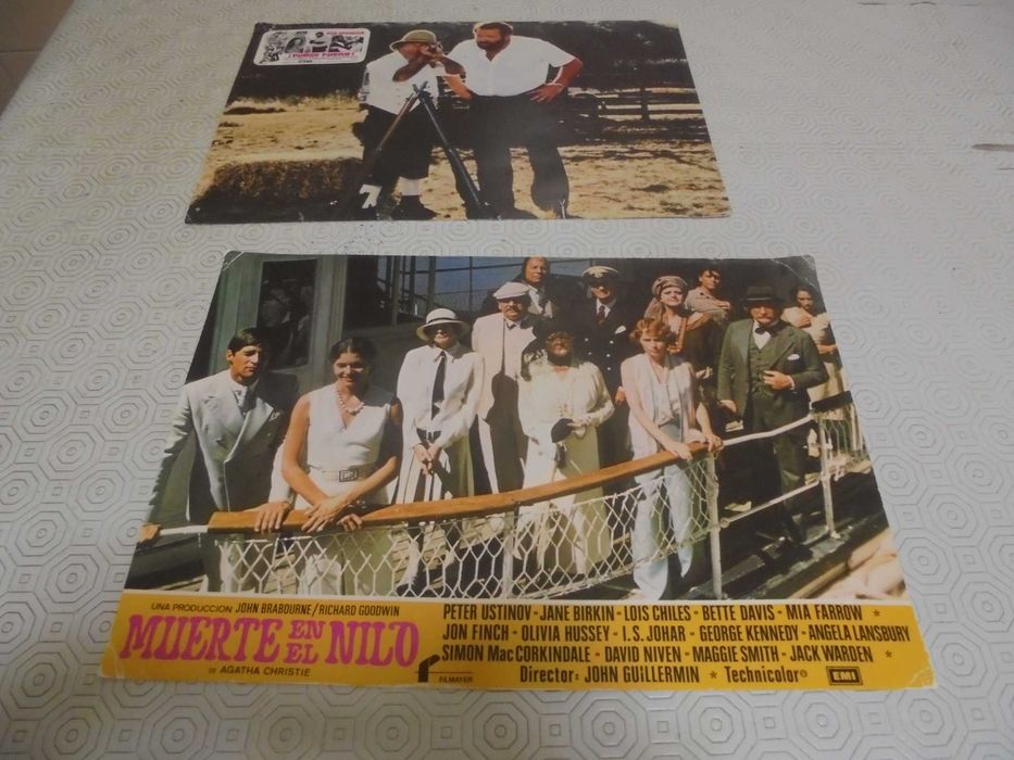 Cartazes de cinema em cartolina (23,5X33,5 cm) dos anos 70 e 80