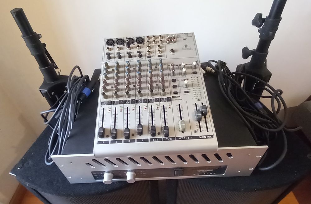 Aparelhagem Sistema de som profissional PA