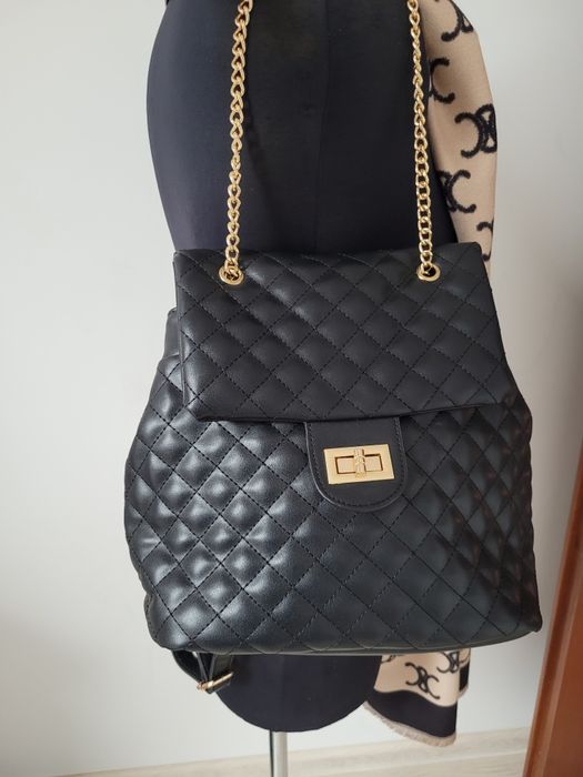 Torebko-plecak pikowany Nowy