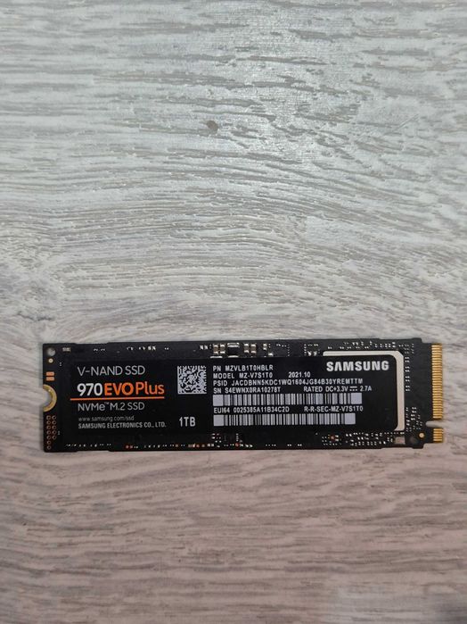 ТОП вибір M.2 SSD диск 1TB Samsung 970 EVO PLUS (PCI-e 3.0 x4. NVMe). Trade-in